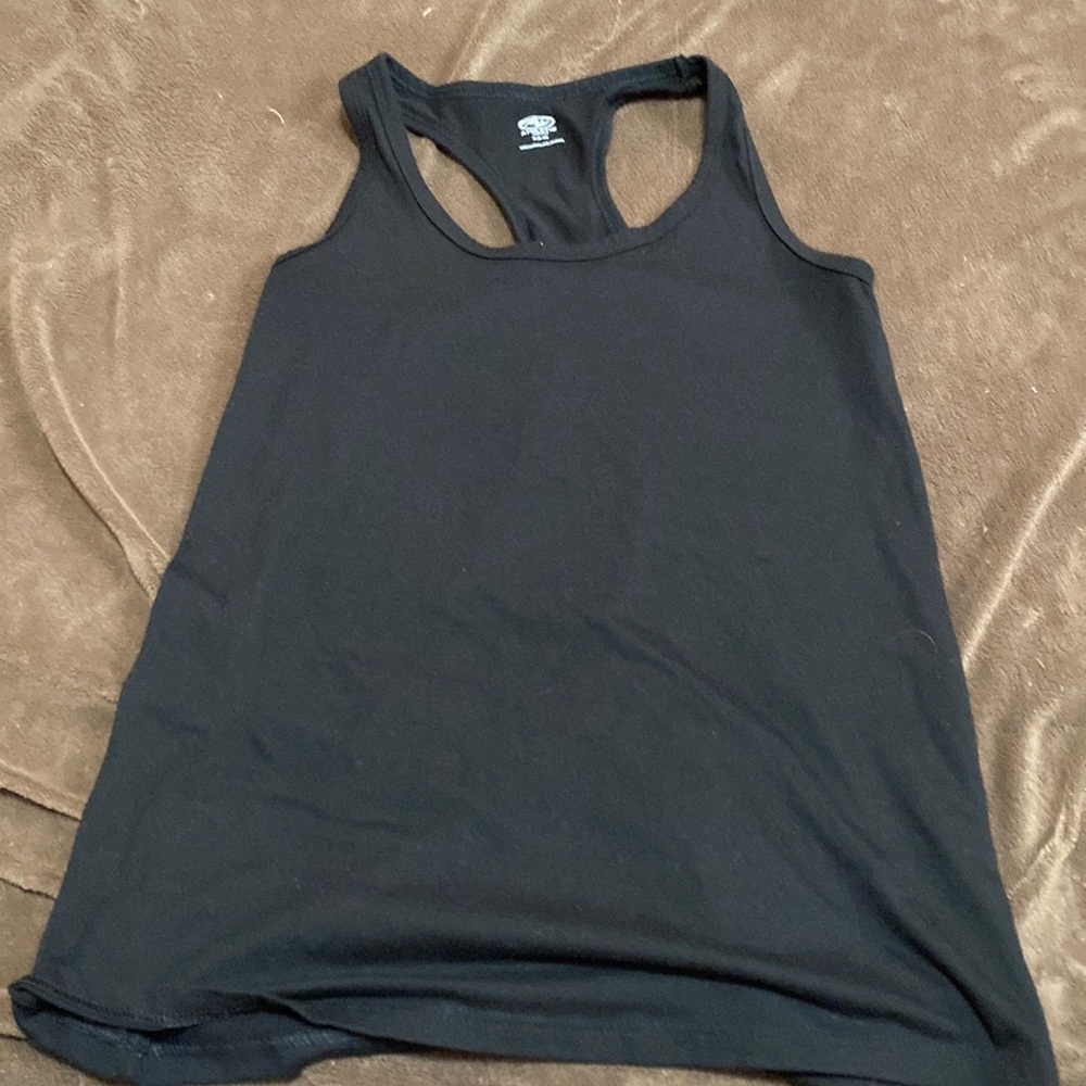 black tank top